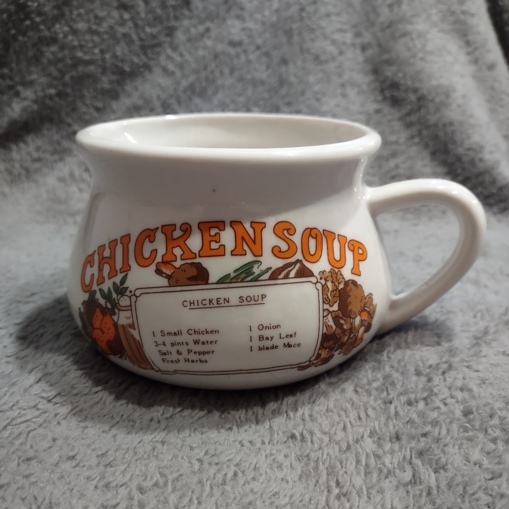 Vintage 1970s Chicken Soup Mug